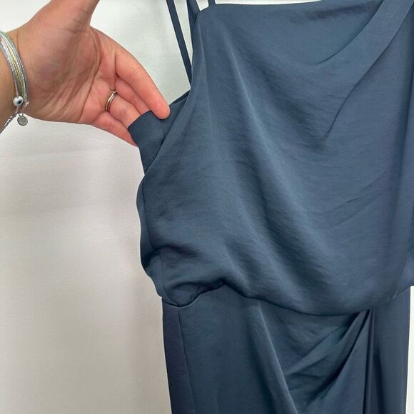 Reiss Women’s Ostia Navy Strappy Shoulder Maxi Dress - Picture 12 of 16